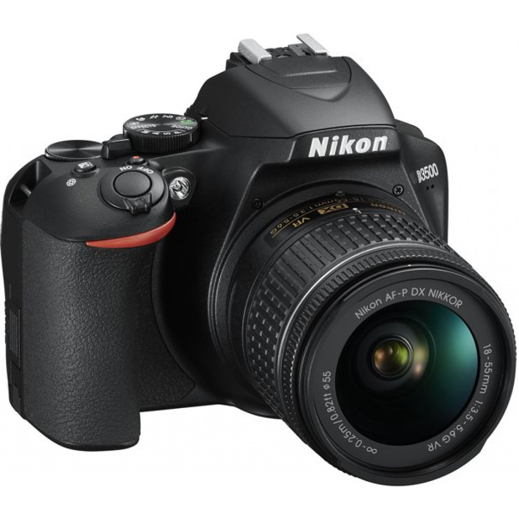 Nikon D3500 W/ AF-P DX Nikkor 18-55mm f/3.5-5.6G VR Digital Camera - Black