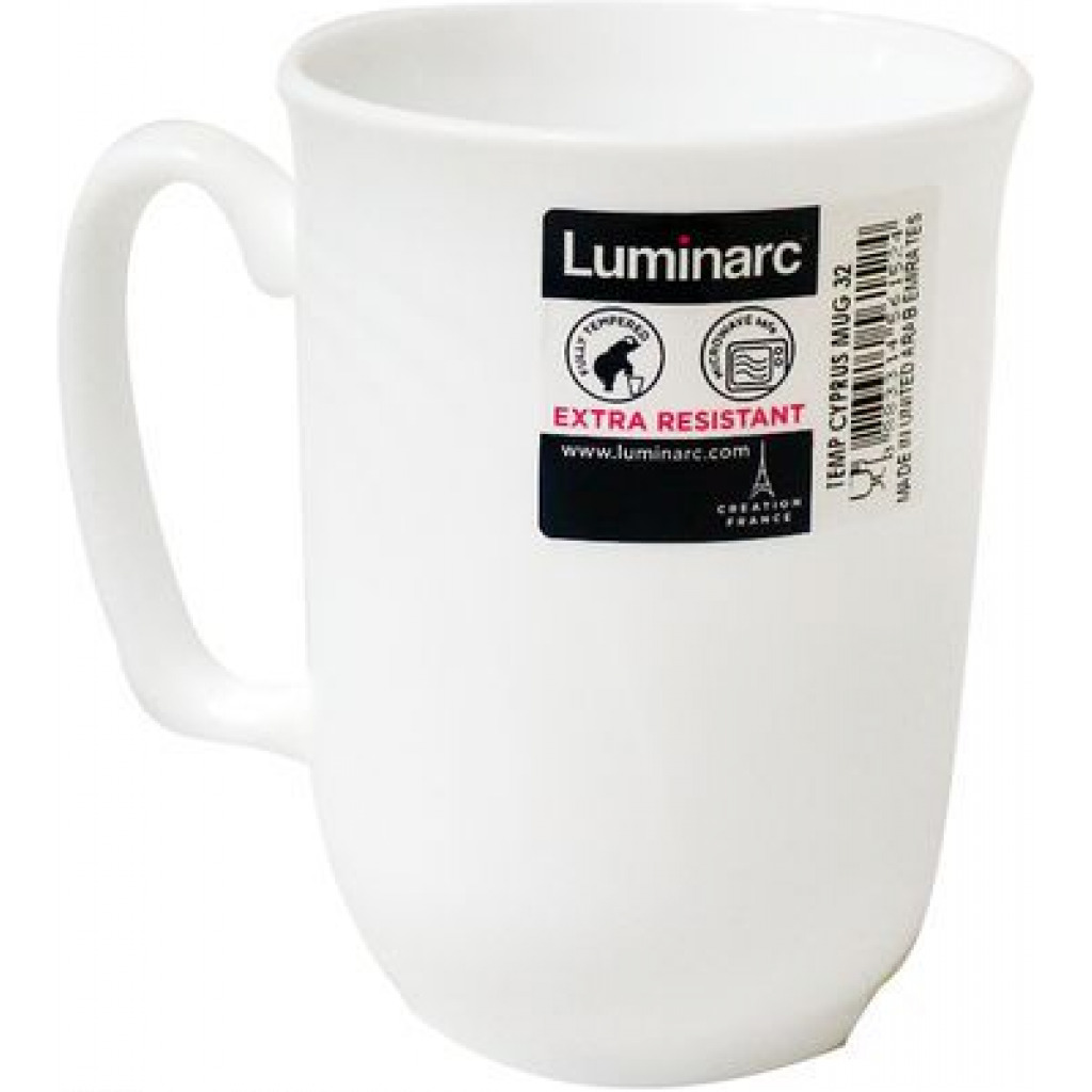 Luminarc 6 Pieces Of Tea Coffee Mug Cups-White