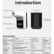 Infrared Thermometer with Automatic Sanitizer Dispenser-White