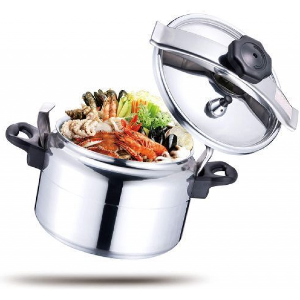 HTH 15L HTH Pressure Cooker Saucepan - Silver