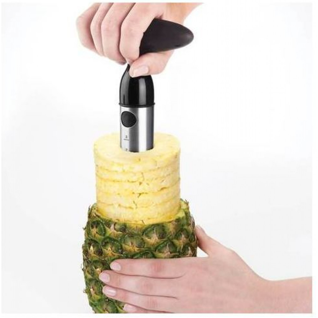 Easy Slice Pineapple Slicer/Peeler And Corer - Silver