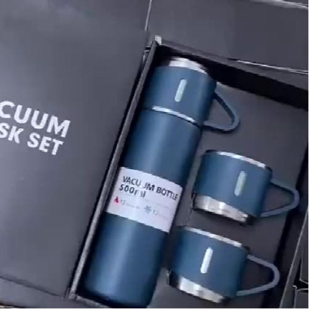 500ml Vacuum Flask Desk Cups Outdoor Thermos Portable Bottle, Color May Vary