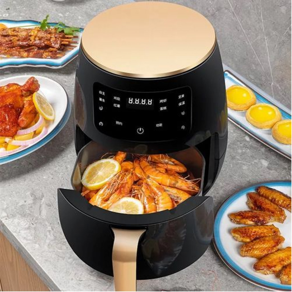 Silver Crest 6Litre Free Oil Healthy Air Fryer -Black