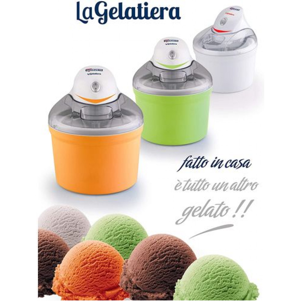 Ice Cream Maker Machine Termozeta La Gelatiera, Orange