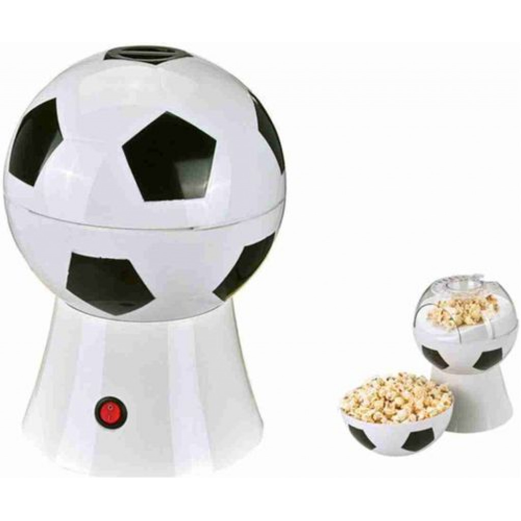 0.27 L Electric Popcorn Maker Popper (White, Black)