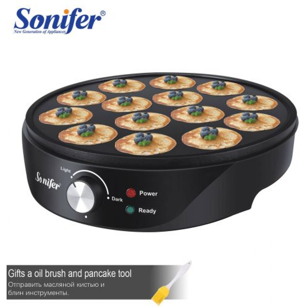 Sonifer Household Electric Non-stick Pancake Maker-Black Sandwich Makers & Panini Presses TilyExpress 12