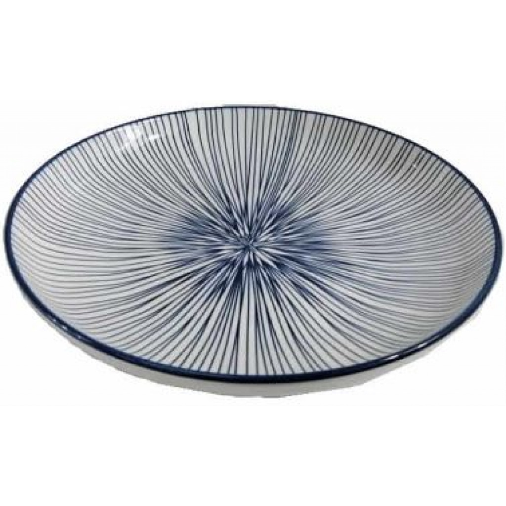 6 Pieces Of Deep Soup, Dinner Plates Bowls -Blue