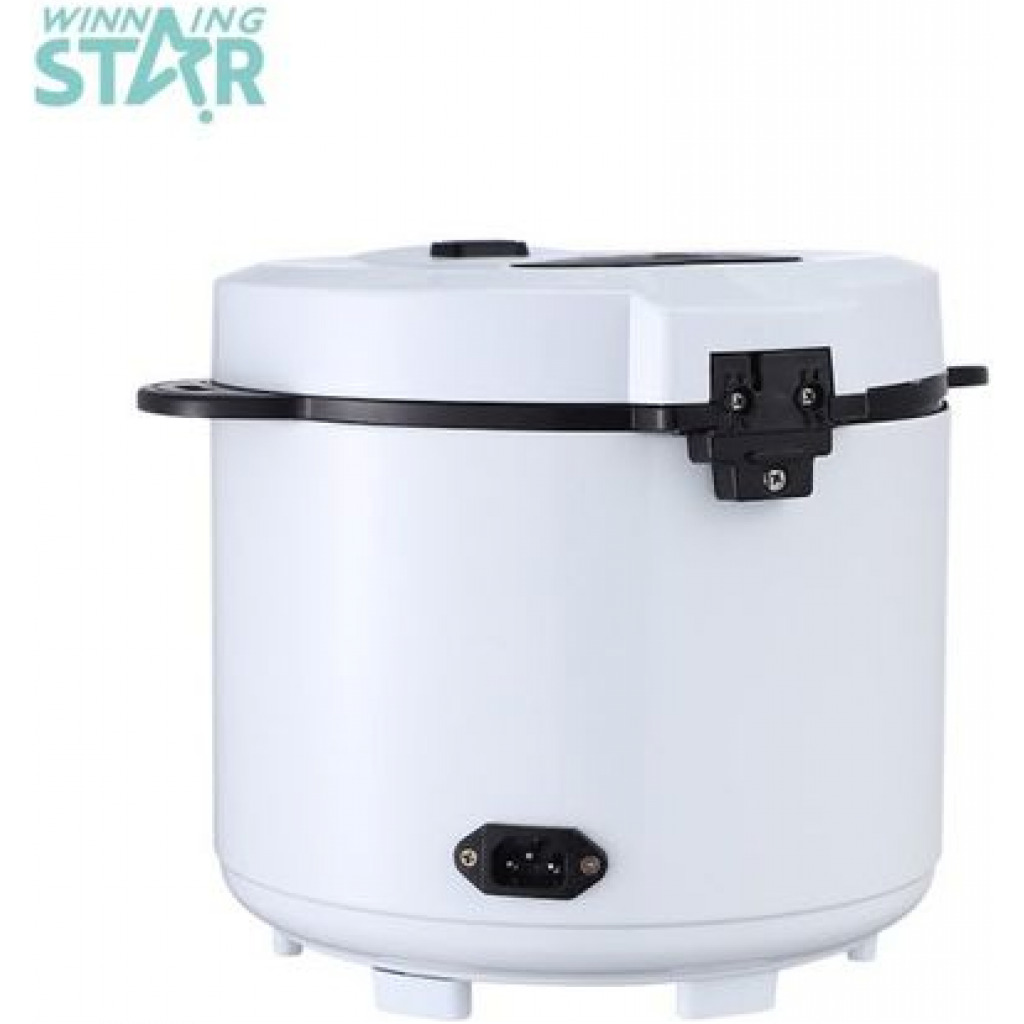Winningstar 1.8L Electric Rice Cooker With Heavy Duty Heat Plate, White