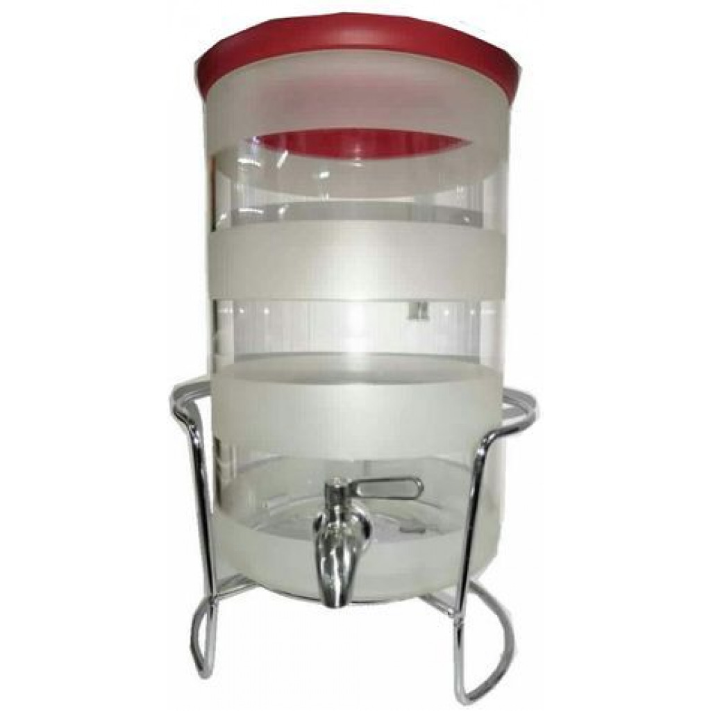 7.5Litre Glass Water Jug, Juice Dispenser Can With Stand-Colorless