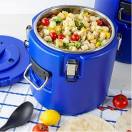 3 Piece Insulated Food Storage Cold & Hot Pots, Casseroles Dishes, (18L, 38L, 58L) Blue