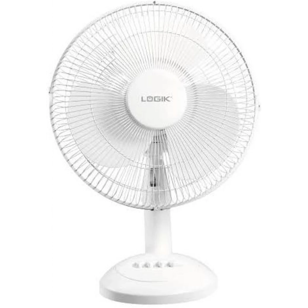 Logik 30CM Desk Fan TS07-30 LT-30D01 - White