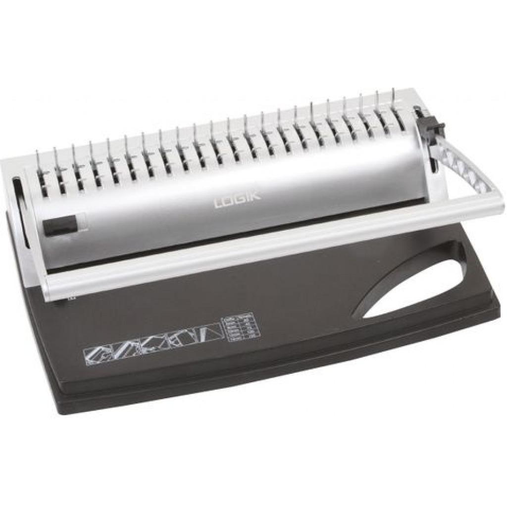 Logik CB0021 Comb Binding Machine -Silver/Black