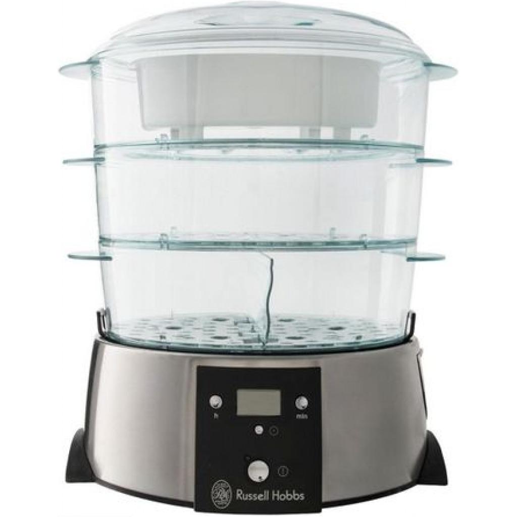 Russell Hobbs Satin Quartz Food Steamer 3 litre - White/Silver