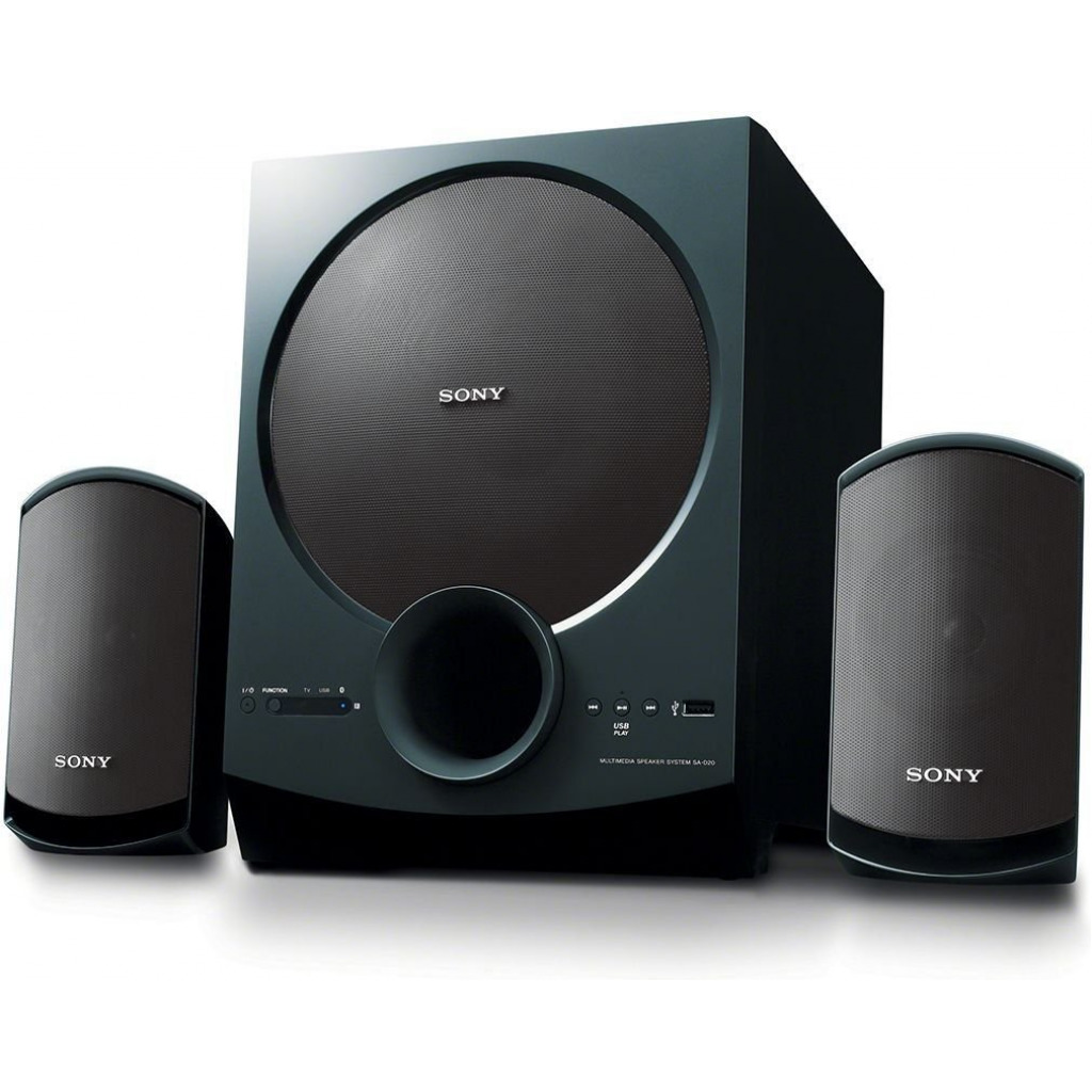 Sony SA-D20, 2.1Ch 60W Home Theatre Satellite Speakers With Bluetooth, Usb, Nfc Compatible, Big Size Subwoofer - Black