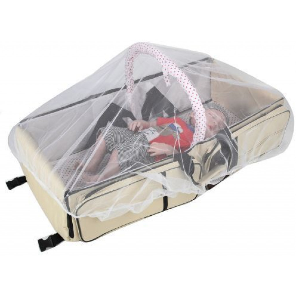 3 in 1, Baby Bed, Bag & Mosquito Net -Multicolour