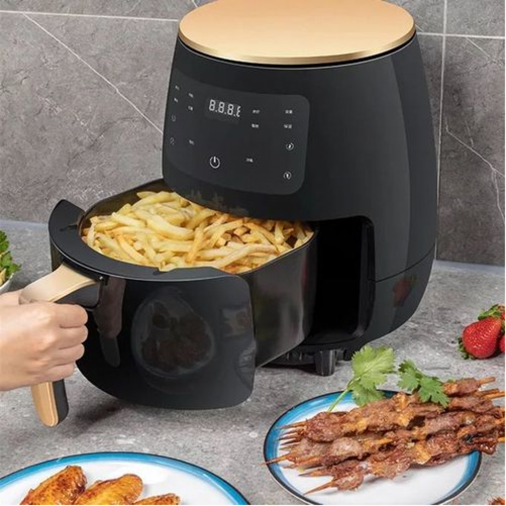 Silver Crest 6Litre Free Oil Healthy Air Fryer -Black