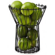 7in1 Adjustable Fruit Basket Bin Storage Organizer, Brown