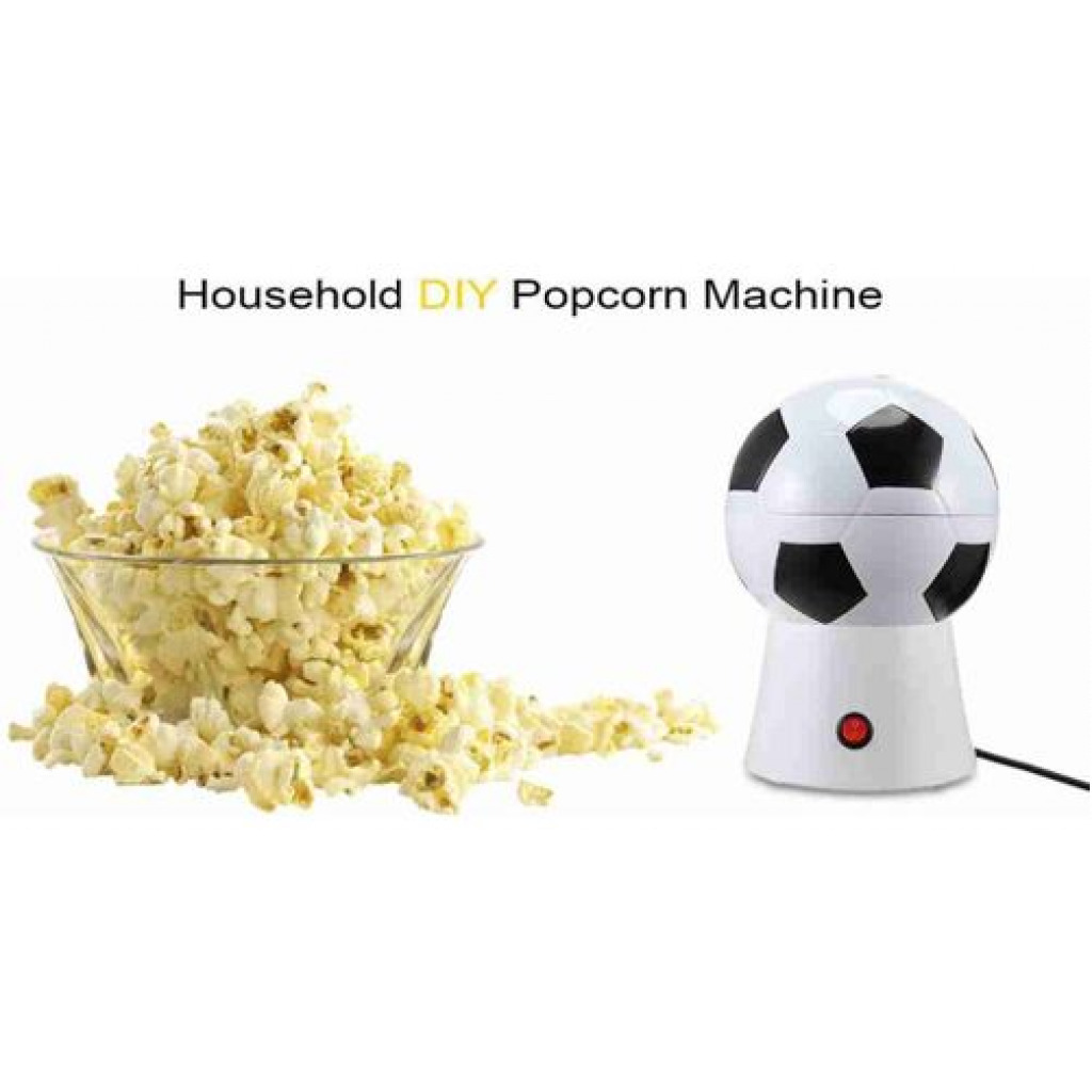 0.27 L Electric Popcorn Maker Popper (White, Black)