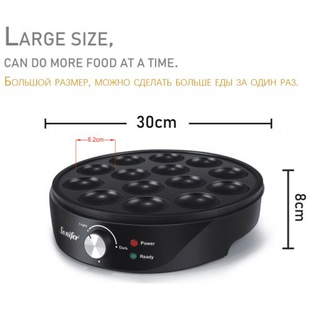 Sonifer Household Electric Non-stick Pancake Maker-Black