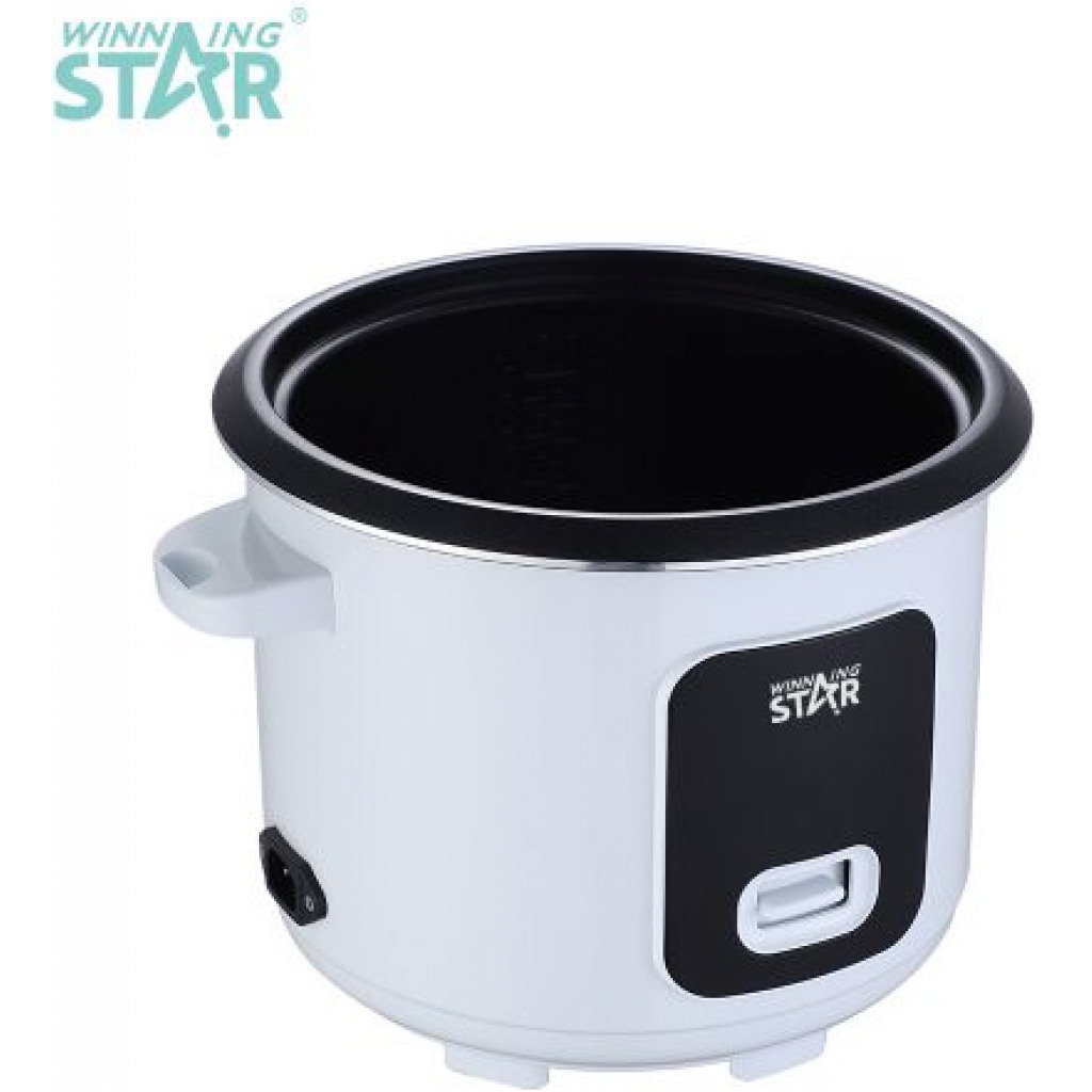 Winningstar 2.2L Rice Cooker With Steamer And Heavy Duty Heat Plate-White