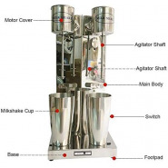 Commercial Double Head Drink Mixer Blenders Milkshake Machine, Silver Specialty Appliances TilyExpress
