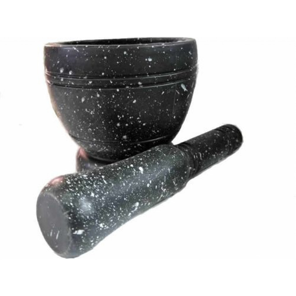 Spice Grinding Granite Mortar and Pestle - Black