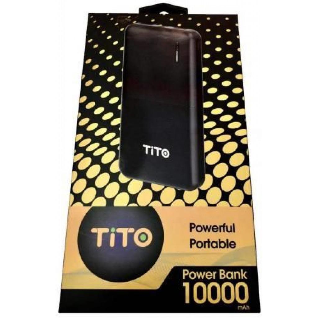 Tito Powerful Portable Power Bank 10000mAh - Black