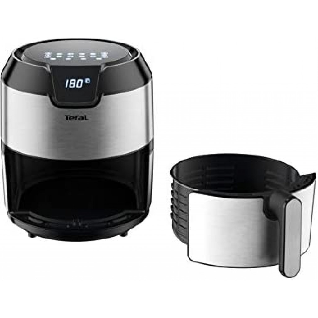 Tefal Easy Fry Digital Interface 4.2 L Oil-less Air Fryer With Grill, Silver, Metal/Stainless Steel, EY401D27