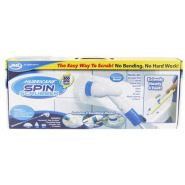 Hurricane Spray Spin Tile Scrubber Floor Mop Cleaner Brush - White, Blue