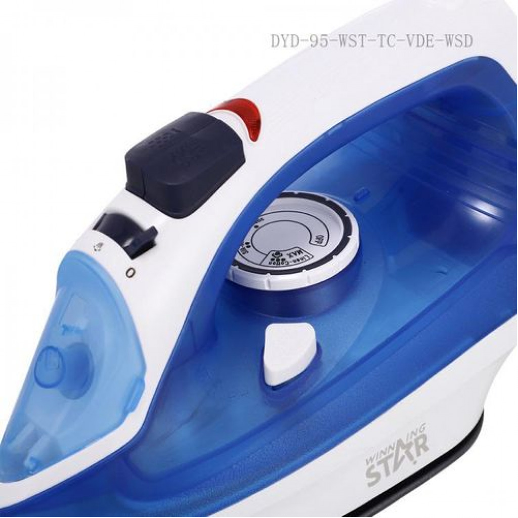 Winningstar Steam Iron With Dry Ironing Water Spray Vertical Steamer, Blue