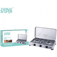 Winningstar 3 Burner Gas Stove Cooker Plate With Automatic Ignition – Grey Gas Cook Tops TilyExpress