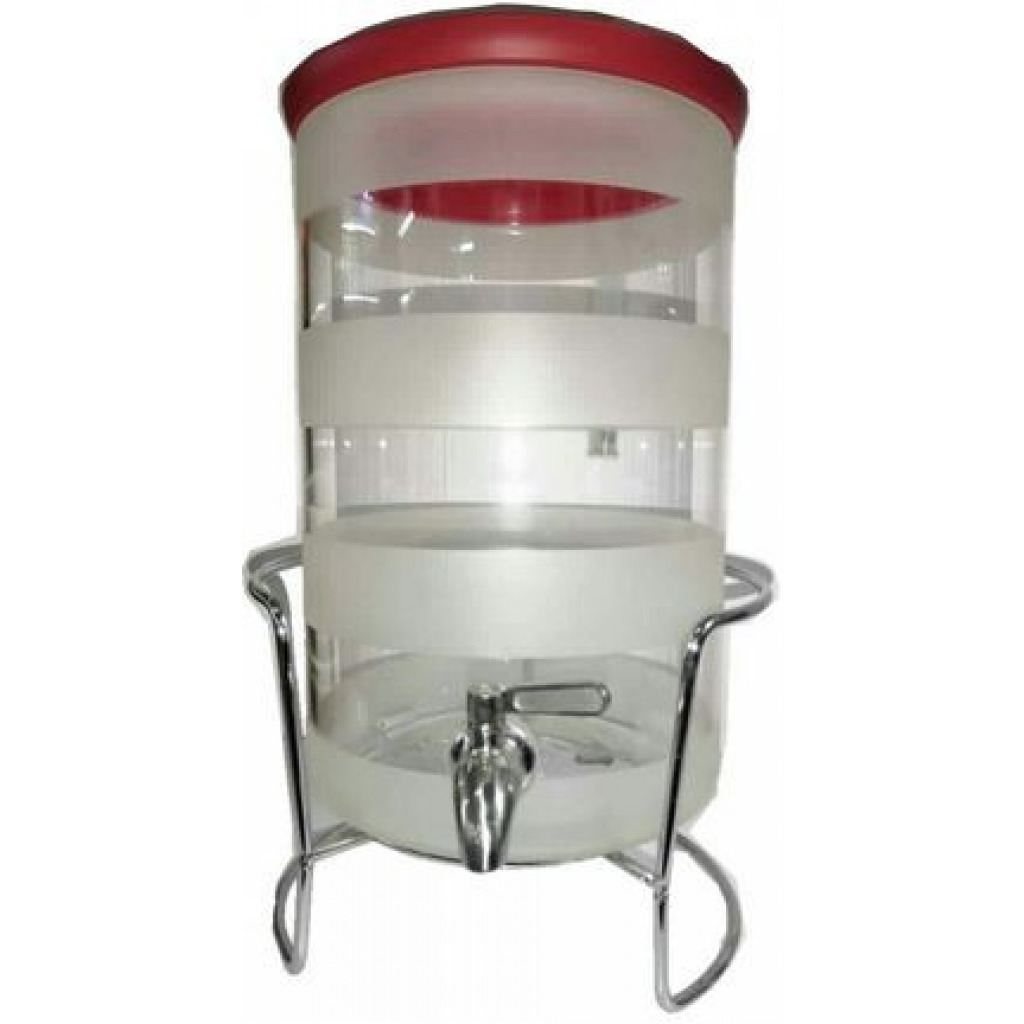 7.5Litre Glass Water Jug, Juice Dispenser Can With Stand-Colorless