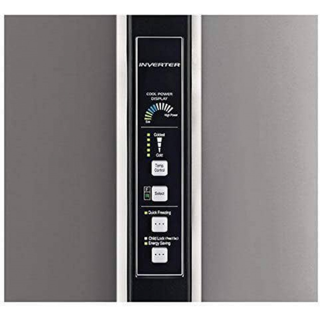 Hitachi 850 - Litres Double door Refrigerator Inverter Compressor RV990PUN1KBSL - Brilliant Silver