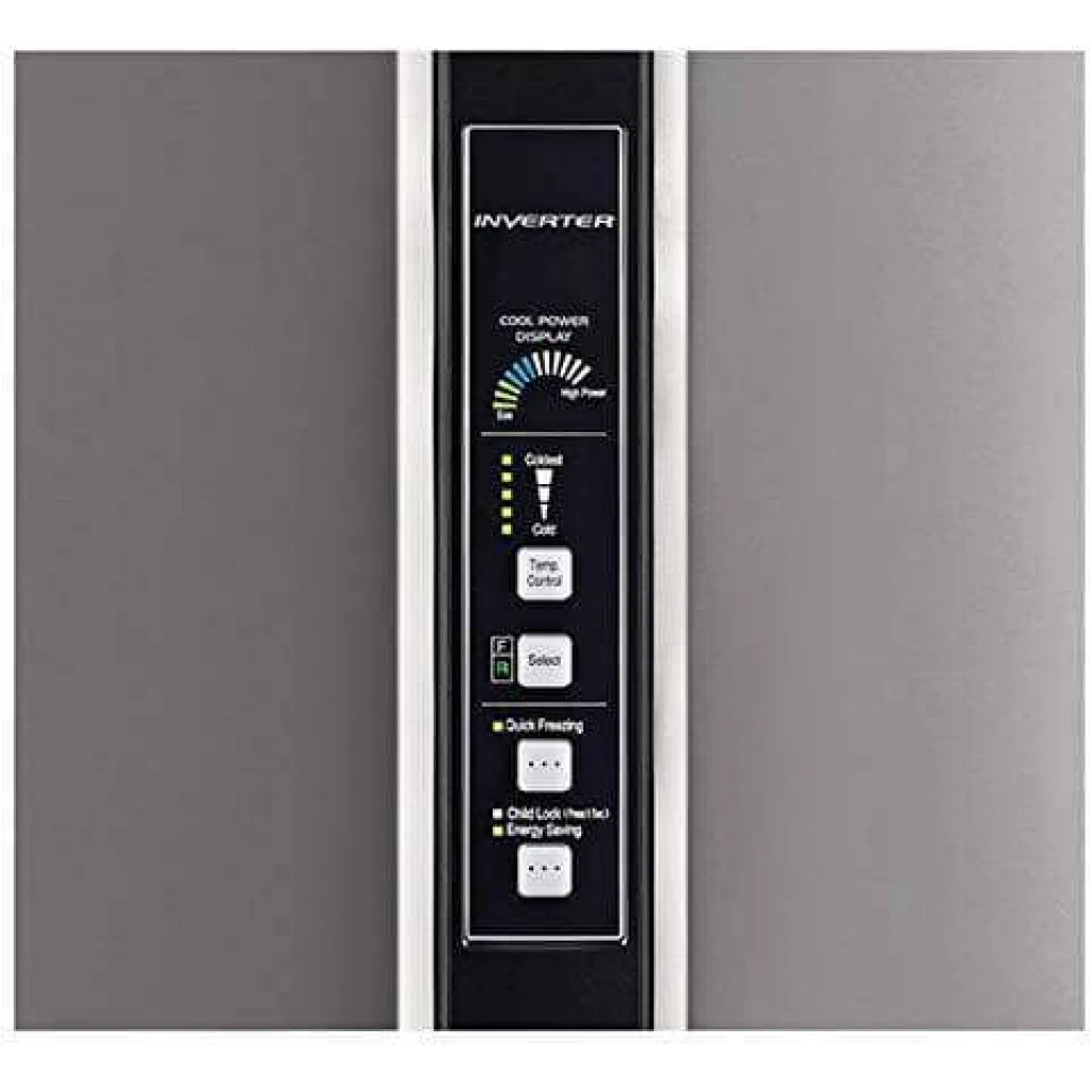 Hitachi 850 - Litres Double door Refrigerator Inverter Compressor RV990PUN1KBSL - Brilliant Silver
