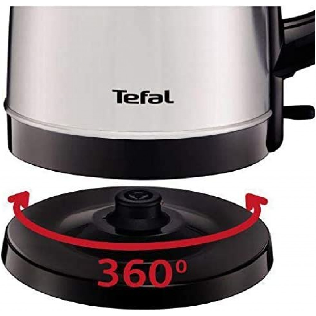 Tefal Good Value 1.7 Liter Kettle, 2400 Watts KI150D27 Percolator, Silver, Stainless Steel