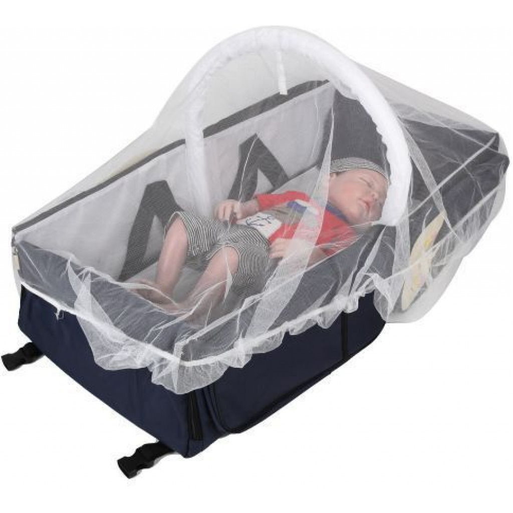3 in 1, Baby Bed, Bag & Mosquito Net -Multicolour