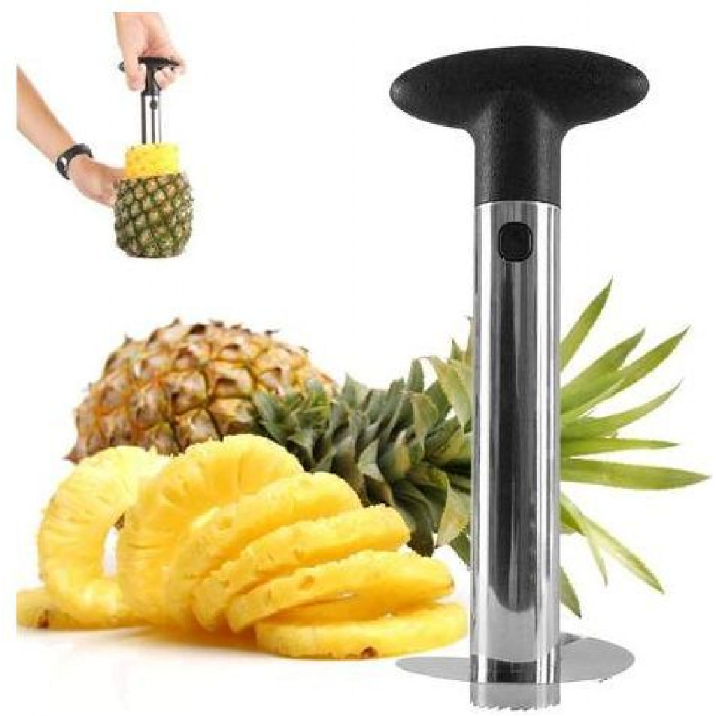 Easy Slice Pineapple Slicer/Peeler And Corer - Silver