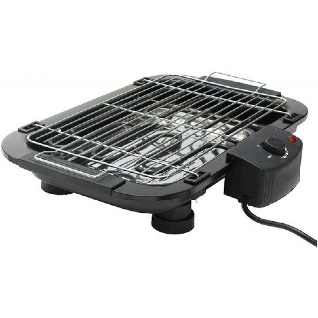 Smokeless Non-stick Electric Barbecue (BBQ) Grill Machine-Black