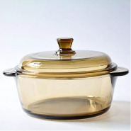 1L Soup Mixing Baking Serving Glass Casserole Dish For Mircowave, Brown Serving Dishes Trays & Platters TilyExpress