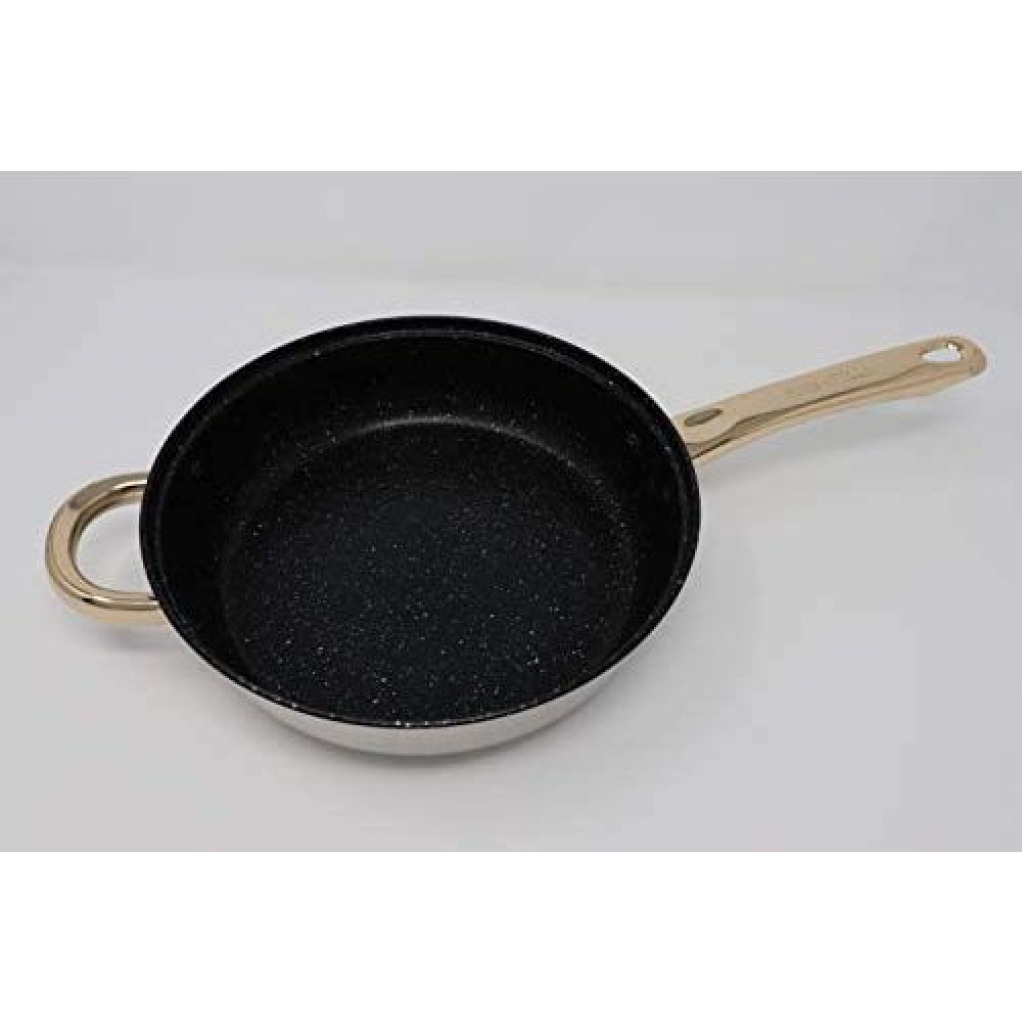 7 Pcs Stainless Steel Induction Casserole Saucepans Pots Cookware Set-Silver