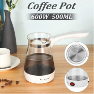 Sokany 500ml Coffee Maker Pot, Glass Electrical Coffee Kettle, White