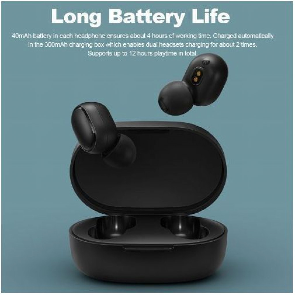 Airdots Bluetooth 5.0 And Up TWS Wireless Earbuds - Black