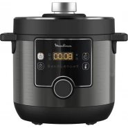 MOULINEX Turbo Cuisine Electrical Pressure Cooker, 7.6 Litre, 1200 Watts, Black, CE777827