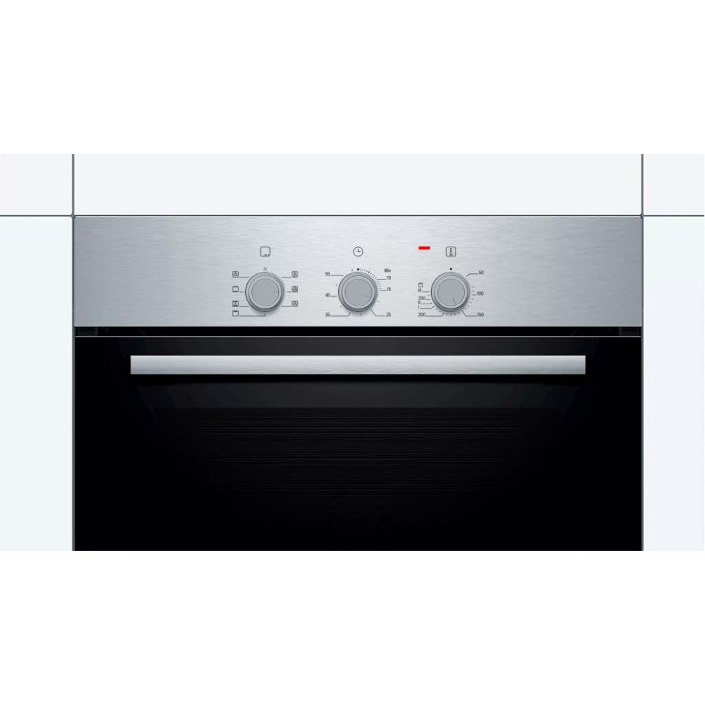 Bosch HBF011BR1M Serie 2 60 cm 66 - Litres Built-in Electric Oven With 3D Hot Air- Stainless Steel