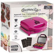 Domoclip 2 in1Muffin,Brownie,Cupcake Maker Back Mould Pan - Purple