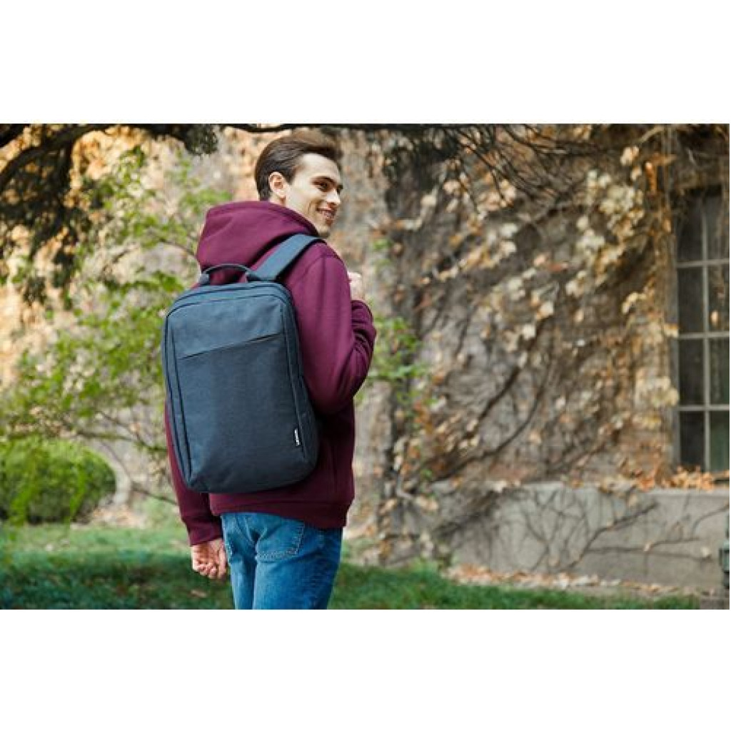Lenovo Laptop Backpack B210, 15.6-Inch Laptop and Tablet, Durable, Water-Repellent, Lightweight, Clean Design, Sleek for Travel, Business Casual or College, for Men or Women - Black