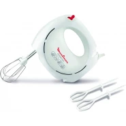 Moulinex Easy Max Hand Mixer, 200 Watts, White, Plastic/Stainless Steel, Hm250127