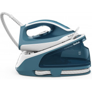 Tefal Express Easy Steam Station, 1.7 Liters, Lock system Steam Generator Iron , Ceramic Xpres Glide, SV6131G0 - Blue/White