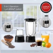 Panasonic 800W, Juicer With Full Metal Spinner, Glass Blender Jug And Mill (Model MJDJ31) - Black