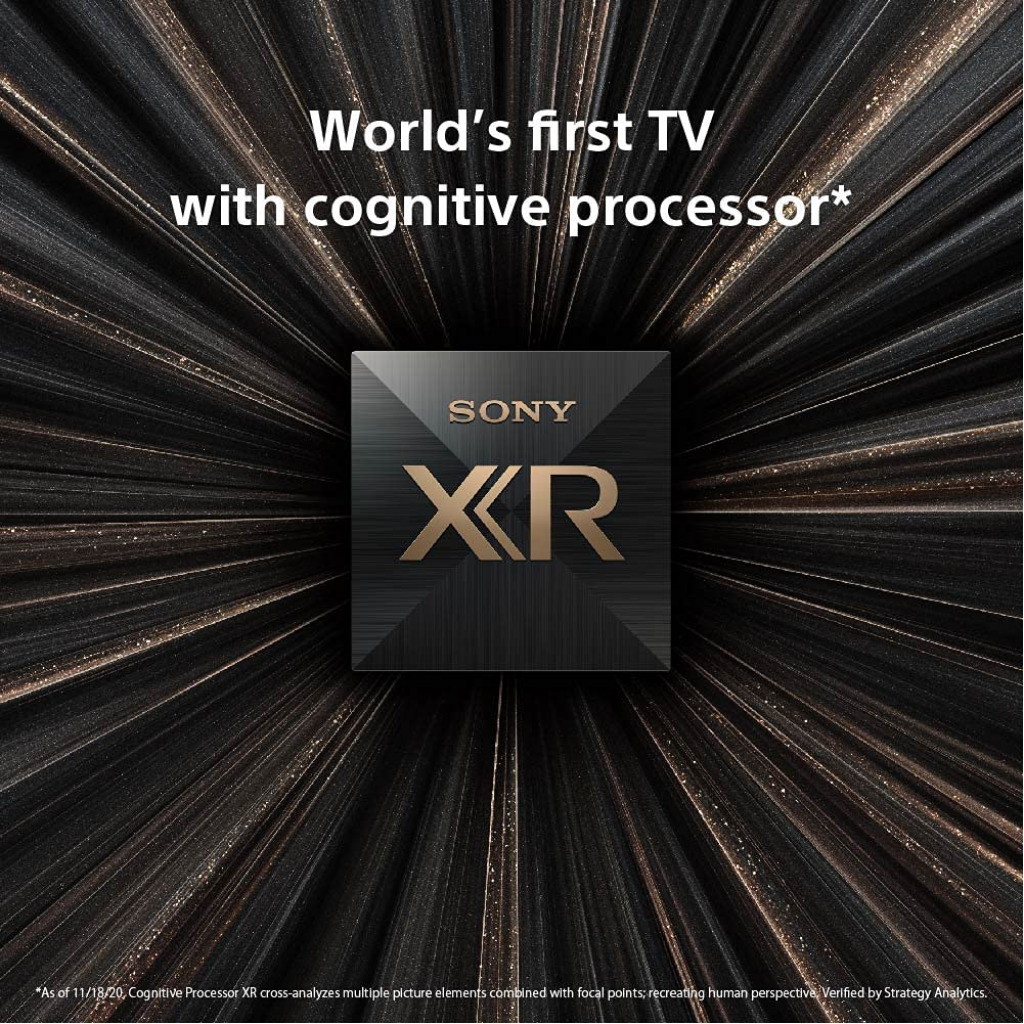 Sony BRAVIA XR OLED KD55A80J - 55-inch - OLED - 4K Ultra HD (UHD) - High Dynamic Range (HDR) - Google TV - (Black, 2021 model)